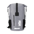 thumbnail image 3 of Mochila impermeable de 55 litros, diseño ergonómico, bolsa seca de PVC de 13 x 22,8 pulgadas, ligera y versátil para aventuras al aire libre. Gris, 3 of 8