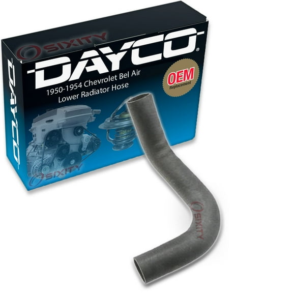 Dayco Lower Radiator Coolant Hose compatible with Chevrolet Bel Air 3.5L 3.8L 3.9L L6 1950-1954