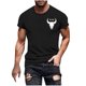 thumbnail image 2 of Tops para hombre, blusas y camisas de cuello redondo y manga corta para hombre, camisetas casuales de moda para hombre, blusas deportivas de cuello redondo y manga corta, blusas de poliéster para homb, 2 of 5