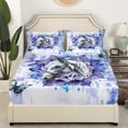 thumbnail image 3 of Farm Horse Sheet Sets for Kids Teens Adults Safari Animal Print Bed Sheets Set,Hippie Mandala Bedding King Size Navy Gradient Sheets,Boho Flower Floral Top Sheet, 3 of 6
