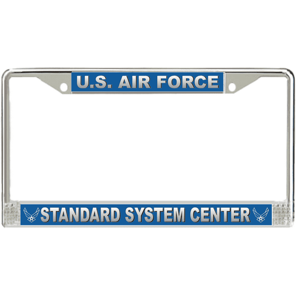 U.S. Air Force Standard System Center License Plate Frame