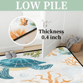 thumbnail image 4 of CURLYOOT Lovely Sea Animal and Plant Rug for Living Room Bedroom, 4x6 Ft Washable Area Rug, Non Slip Rugs for Entryway, Large Carpet for Indoor Dining Room, 4 of 8