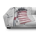 thumbnail image 3 of Lighthouse Soft Flannel Fleece Blanket, Lighthouse and Seagulls on the Beach Navigational Aid Seaside Waterways Art, Cozy Plush for Indoor and Outdoor Use, 60" x 80", Red Grey White, by Ambesonne, 3 of 6