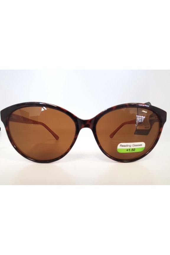 Bifocal Sun Readers "Brittany" +1.50 Tortoise with Rose