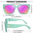 thumbnail image 3 of Gafas de Sol Polarizadas URUMQI para Mujer UV400 para Usar Sobre Anteojos, 3 of 7