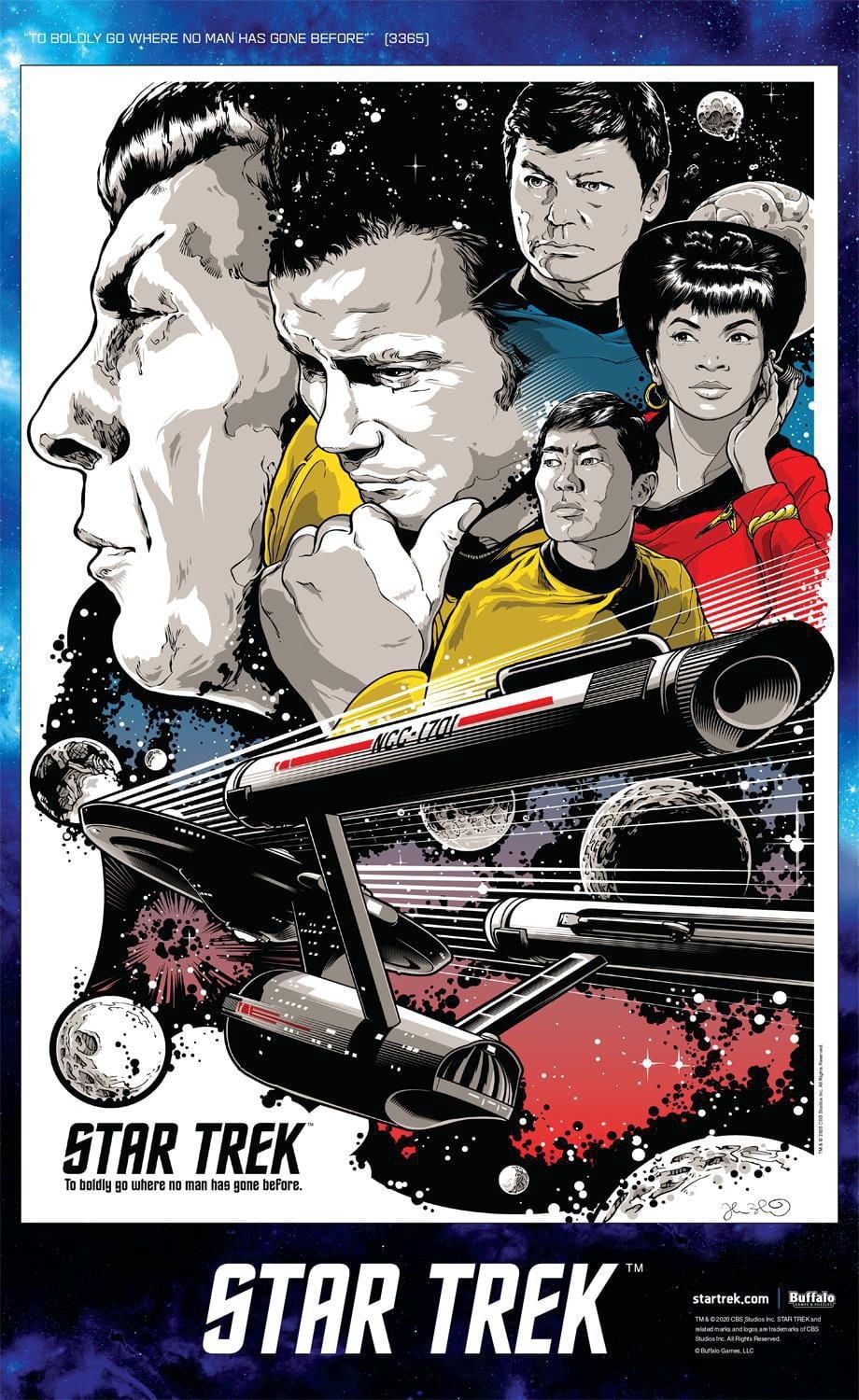 Buffalo Games - Entertainment - Star Trek - To Boldly Go Where No Man Has Ever Gone Before - 500 Piece Jigsaw Puzzle
