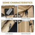 thumbnail image 3 of Zimtown Inflatable Tent with Hand Pump for Camping, Easy Setup Air Glamping Tents, All-Weather Waterproof Blow up Camping Tent for Family, Khaki, 3 of 13