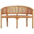 thumbnail image 5 of vidaXL 4 Piece Banana Patio Lounge Set Solid Teak Wood, 5 of 7