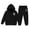 Z140 Black, variant on Likimi Toddler Child Girls 2 Piece Outfit Hearts Print Hooded Pocket Long Sleeve Sweatshirt With Pants Spring Autumn Fashion Clothes Set Black Size 2-3 Years
