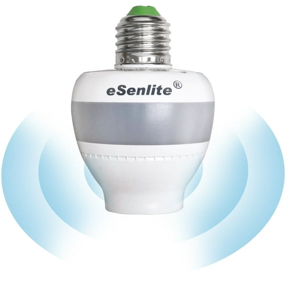 eSenLite Single Invisible Motion Activated Retrofit SMART Bulb Sockets in White