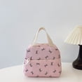 thumbnail image 5 of Weebloom Bow School Backpack With Lunch Box Pencil Case For Kids Girls Cute 3Pcs School Bags Set Large Capacity 3 Piece Cute Cartoon Travel Large Bookbag Middle High School College Pink, 5 of 9