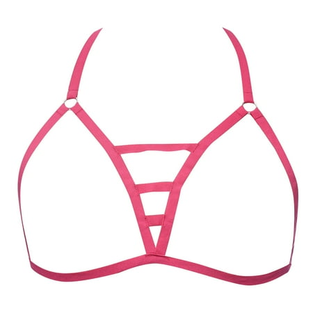 Stockings for Women Lingerie Petite New Years Eve Lingerie for Women Women Sexy Lace Up Bra Black Cutout Stretch Adjustable Lingerie Bra Lady Elastic Band Bra