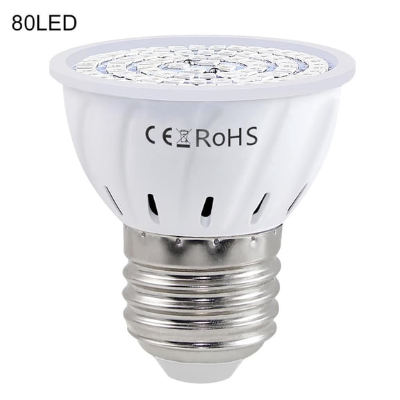 Full Spectrum LED Grow Light Bulb, E27 Base Plant Lamp with UV & IR for Indoor Succulents, Flowers, and Greenhouse, White