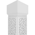 thumbnail image 4 of Ekena Millwork 12"W x 10'H Craftsman Classic Square Non-Tapered Mid-Century Fretwork Column w/ Mission Capital & Mission Base, 4 of 8