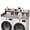 Grey, variant on 54" Washer Dryer Countertop with 2-Tier Shelf & 2 Drawers, Wooden Laundry Countertop with Non-Slip Pad and Guard Rails Washer and Dryer Topper for Laundry Room Organization and Storage