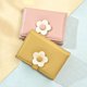 thumbnail image 3 of Cartera de estudiante de estilo sencillo con estampado de flores, cartera plegable de estilo coreano para chica., 3 of 6