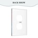 thumbnail image 4 of Panel de interruptores con marco romano de cuero simple para luces de conmutación de Rams Panel de pared Interruptor de luz simple, doble o con tirador, 4 of 8