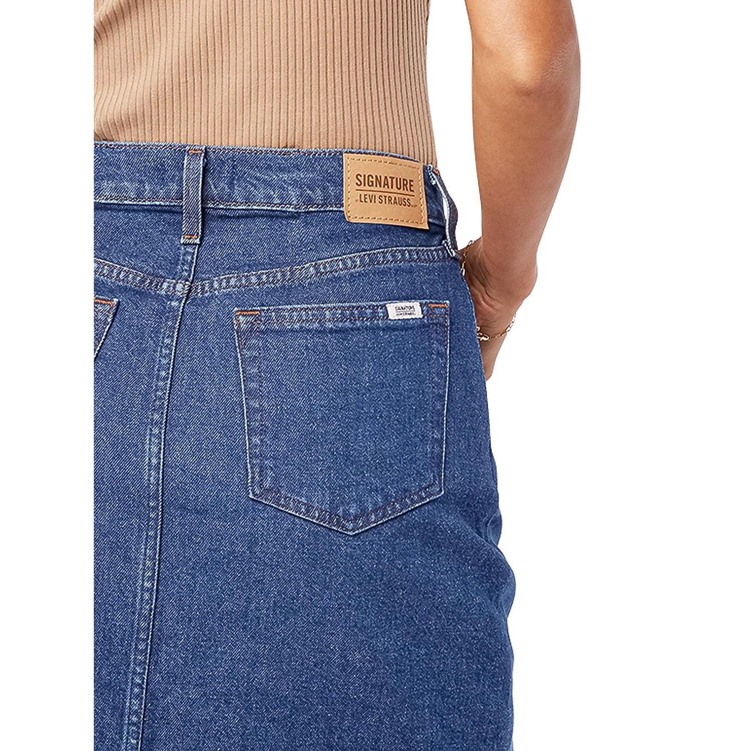 Levi Strauss SignatureMC Jupe midi d’époque pour femme Tailles offerte : 2 – 18