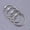 Silver, variant on Eease 10PCS Metal Binder Rings for Flash Cards and Keychains