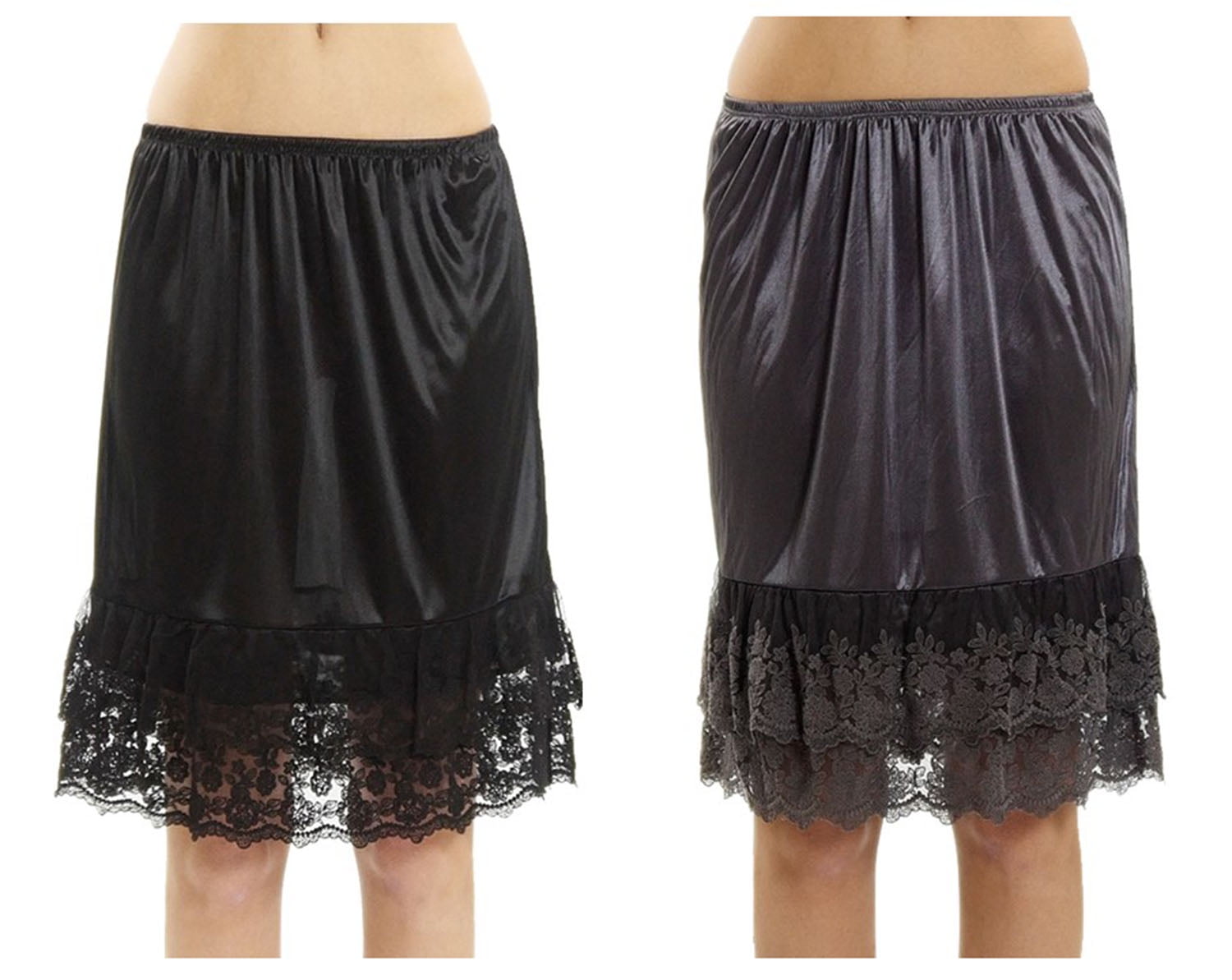 Melody Double Chandelier lace Skirt Extender Half Slip in Bright Colors
