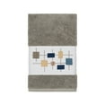 thumbnail image 2 of Authentic Hotel and Spa  Turkish Cotton Squares Embroidered Dark Grey Hand Towel, 2 of 3