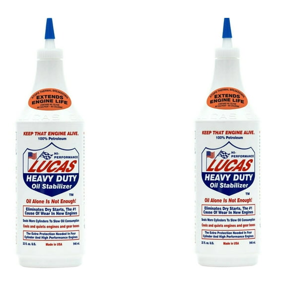 Lucas 10001 Heavy Duty Oil Stabilizer 1 Quart | 0.94 Liter Pack Of (2)