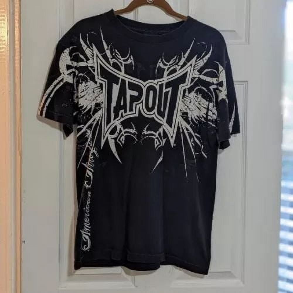 Y2k Tapout Skull Graphic t shirts Men Streetwear Casual Hip Hop