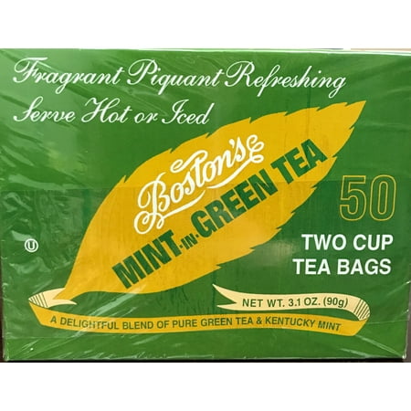 Boston's Mint -in- Green Tea 50ct Box (Best Tea In Paris)