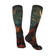 thumbnail image 5 of Lsque Banana Leaf Meditating Gorilla Printed Crew Socks Men's Women's LightWeight Thin Casual Calf Socks ,Knee High Socks,Cotton Socks, 5 of 9