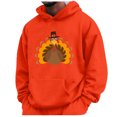 thumbnail image 1 of toraway Oversized Sweatshirt for Men Plus Size Men Hoodie Thanksgiving Letter Print Pocket Drawstring Print Hoodie S, 1 of 4