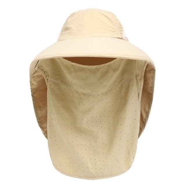 Protección solar UV para exteriores, impermeable, transpirable, con solapa para el cuello y la cara, sombrero plegable para el sol para hombres y mujeres MFZFUKR BST3012249-2