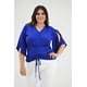 thumbnail image 5 of Blusa Roman Fashion con jareta Tallas Extras Azul rey 42, 5 of 7