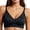 Black, variant on Women’s Scallop Trim Seamless Wireless Bra, High Support Soft Padded Everyday Comfort Bra Pink XL