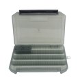 thumbnail image 1 of Eigraketly Caja de señuelos de pesca con divisores extraíbles Caja de señuelos Cajas de almacenamiento Suministros Ganchos Organizador Pescar Gris, 1 of 6