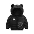 thumbnail image 2 of Esaierr Boys Girls Winter Coats down Outerwear for Kids Toddler 9M-5Y Cute Warm Cotton Coats down Baby Lightweight Winter down Jacket with Hoodie, 2 of 5