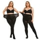thumbnail image 1 of G&Y 2 Pares de Medias Semiopacas para Mujer - Pantimedias Superiores de Control 80D de Talla Grande, Negro 4XL, 1 of 7