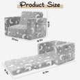 thumbnail image 3 of Toddler Couch, Toddler Chair Folding, Kids Couch 2 in 1 Kids Sofa Glow in The Dark Couch, Gifts Sleeper for Girls Boys - Gray Sky, 3 of 7