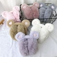 thumbnail image 3 of Bear Ears Winter Warm Earmuffs Plush Thick Soft Earmuffs Protect Ears Warm Earmuffs (Camel), 3 of 6