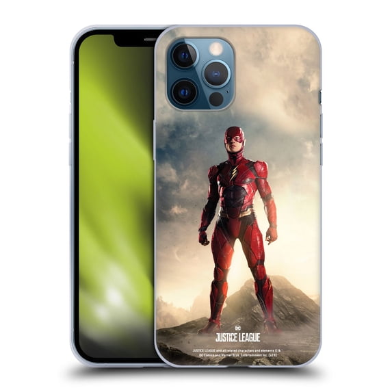 Head Case Designs Officially Licensed Justice League Movie Character Posters The Flash Soft Gel Case Compatible with Apple iPhone 12 Pro Max