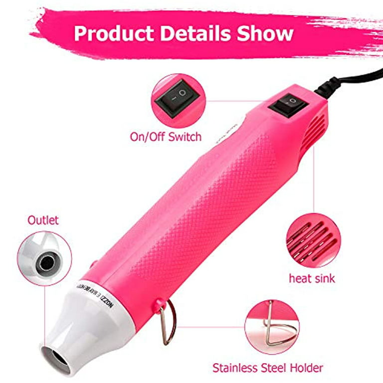 Heat Gun, Crafts Heating Tool Epoxy Resin Molds Silicone Embossing Craft  Dryer Paint Blower For Acrylic Pouring Bubble Buster Small Art Heater Blow