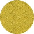 thumbnail image 1 of Ahgly Company Tapis Rond Lavable en Machine Intérieur Transitionnel Jaune Doré, 4 Pieds Rond, 1 of 7