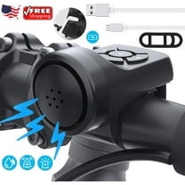 Electric Bike Horn, Electronic Bicycle Bell, 120DB Bike Horn for Adults, 4 Sound Modes Waterproof Horn for Bike, Loudest Bike Horn with Rechargeable Battery for Mountain Bike/Road Bike