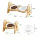 thumbnail image 4 of Cuencos Elevados Para Perros Con Soporte De Bambú Cuencos Elevados Para Perros Cuencos Para Mascotas Para Perros Y Gatos Alimentador De Bambú Ajustable En Altura Yuarrent PT002705-02, 4 of 6