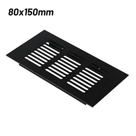 

Black Alloy Rectangular Air Vent Grille Ventilation Cover for Cabinets Wardrobes