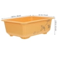 thumbnail image 2 of OULII 2pcs Window Flower Boxes Outdoor Khaki Planters for Plant Enthusiasts, 2 of 5