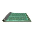 thumbnail image 2 of Ahgly Company Indoor Rectangle Abstract Turquoise Blue Modern Area Rugs, 5' x 7', 2 of 4
