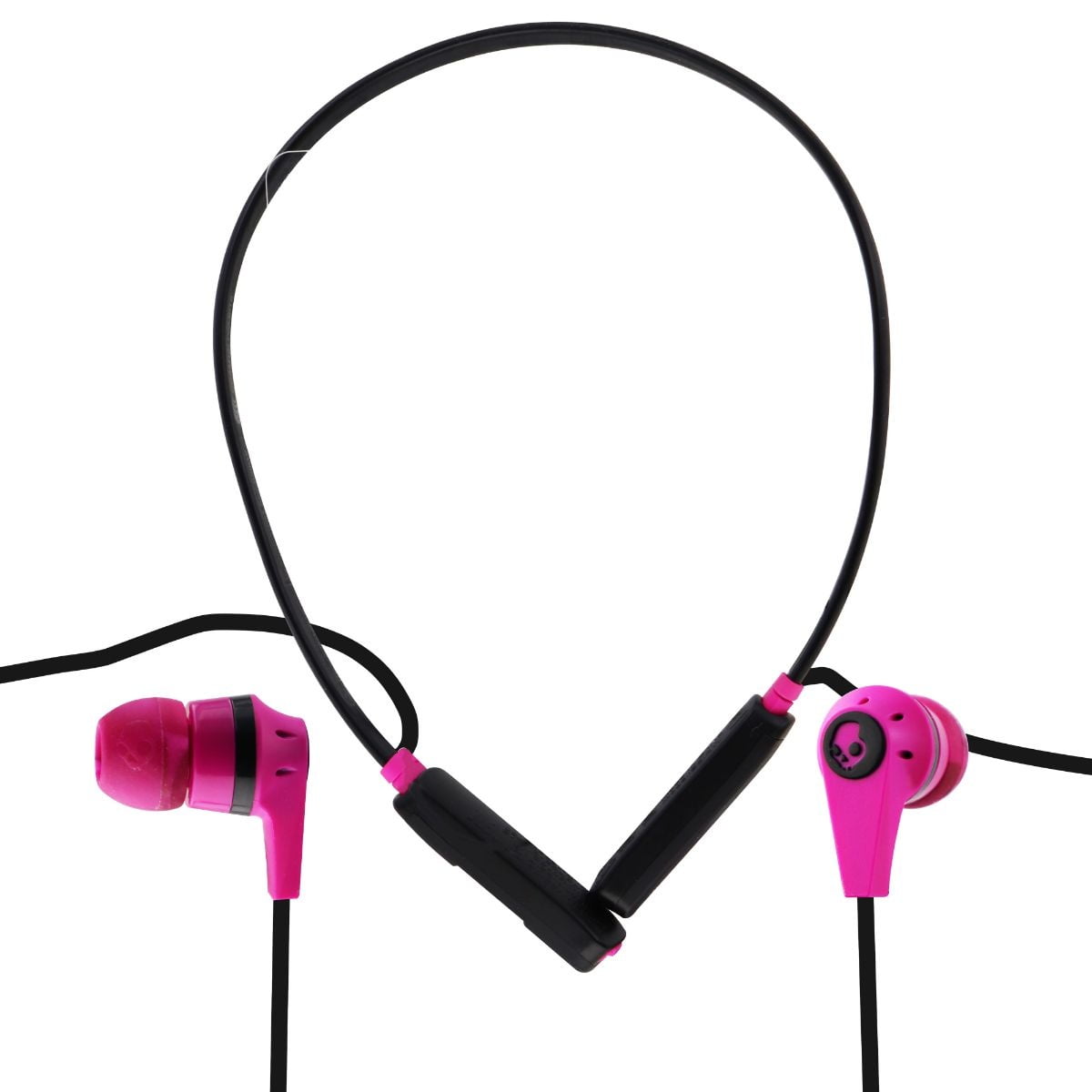 Skullcandy Ink'd Wireless Earbuds w/ Microphone and Neckband - Black / Pink (Refurbished 