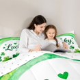 thumbnail image 5 of Feelyou Watercolor Shamrock Full Size Comforter Sets, St. Patrick's Day Bedding Sets, 3pcs, 5 of 8
