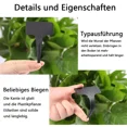 100 pcs T type plastic plant labels black for labeling plant plugs