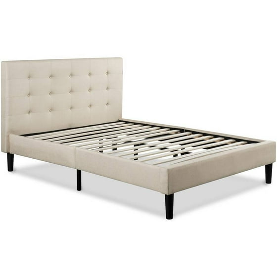 Zinus Ibidun Upholstered On Tufted Platform Bed With Wooden Zinus Ibidun Upholstered On Tufted Platform Bed With Wooden Slats Multiple Sizes Com
